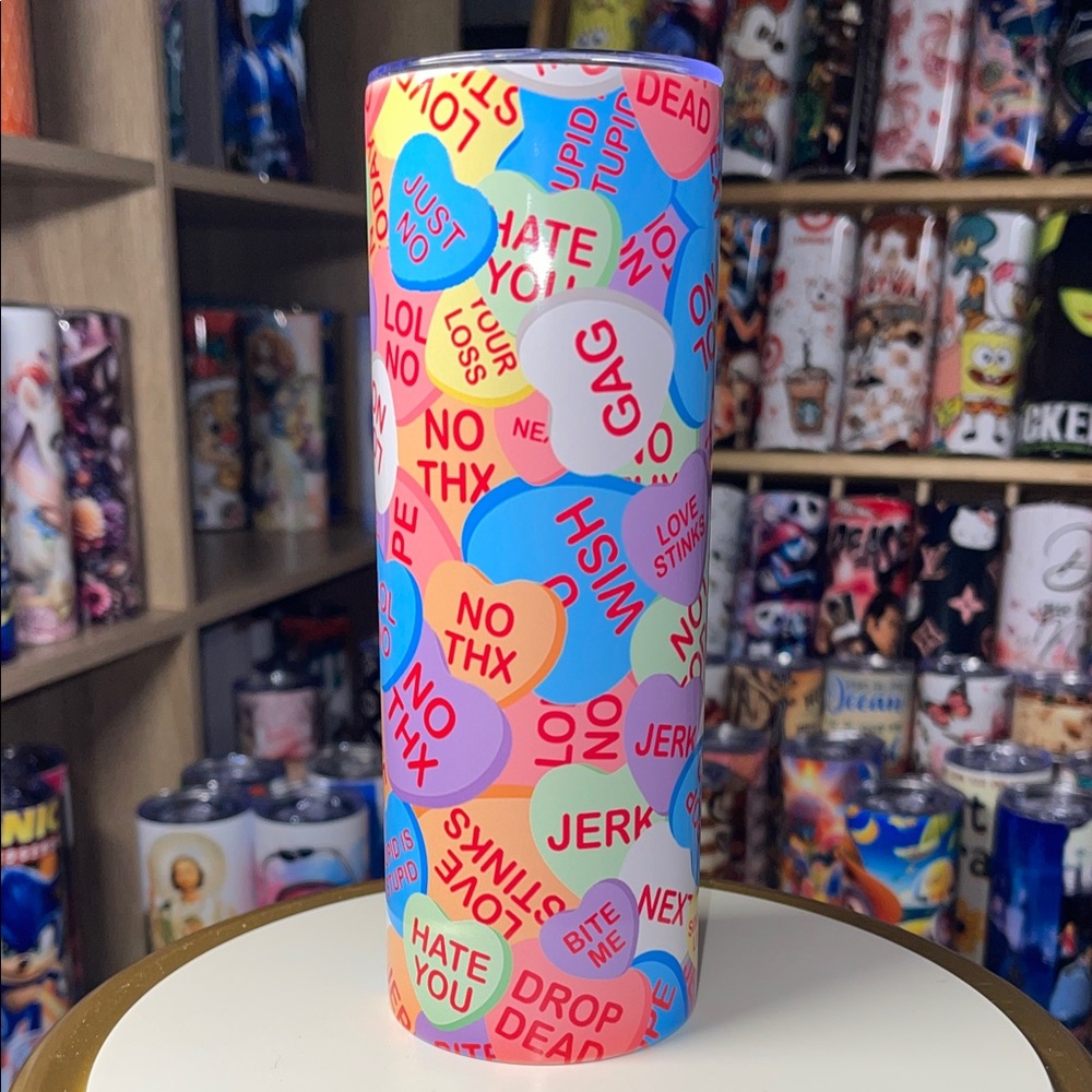 20oz Heart Candy Valentines Tumbler